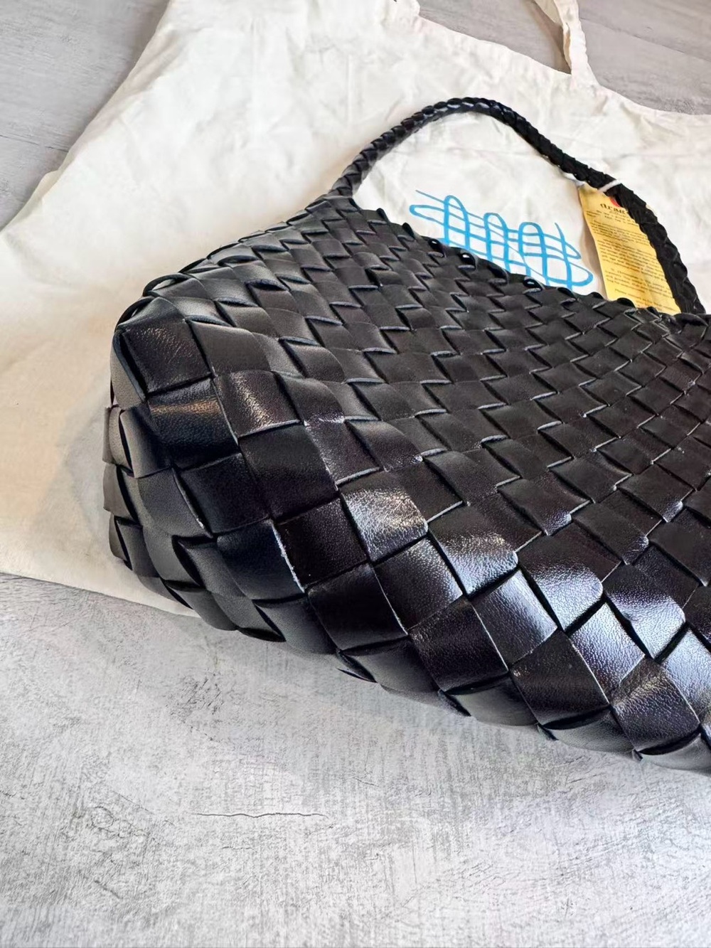 DRAGON DIFFUSION Rosanna mini woven leather tote - Picture 8 of 11